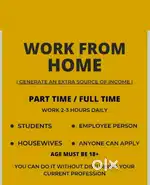 Work from home for students, job persons and students