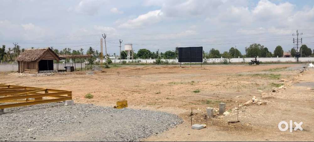 RESIDENTIAL PLOT FOR SALE ON ROAD PROJECT AT KARUVALUR ROAD
