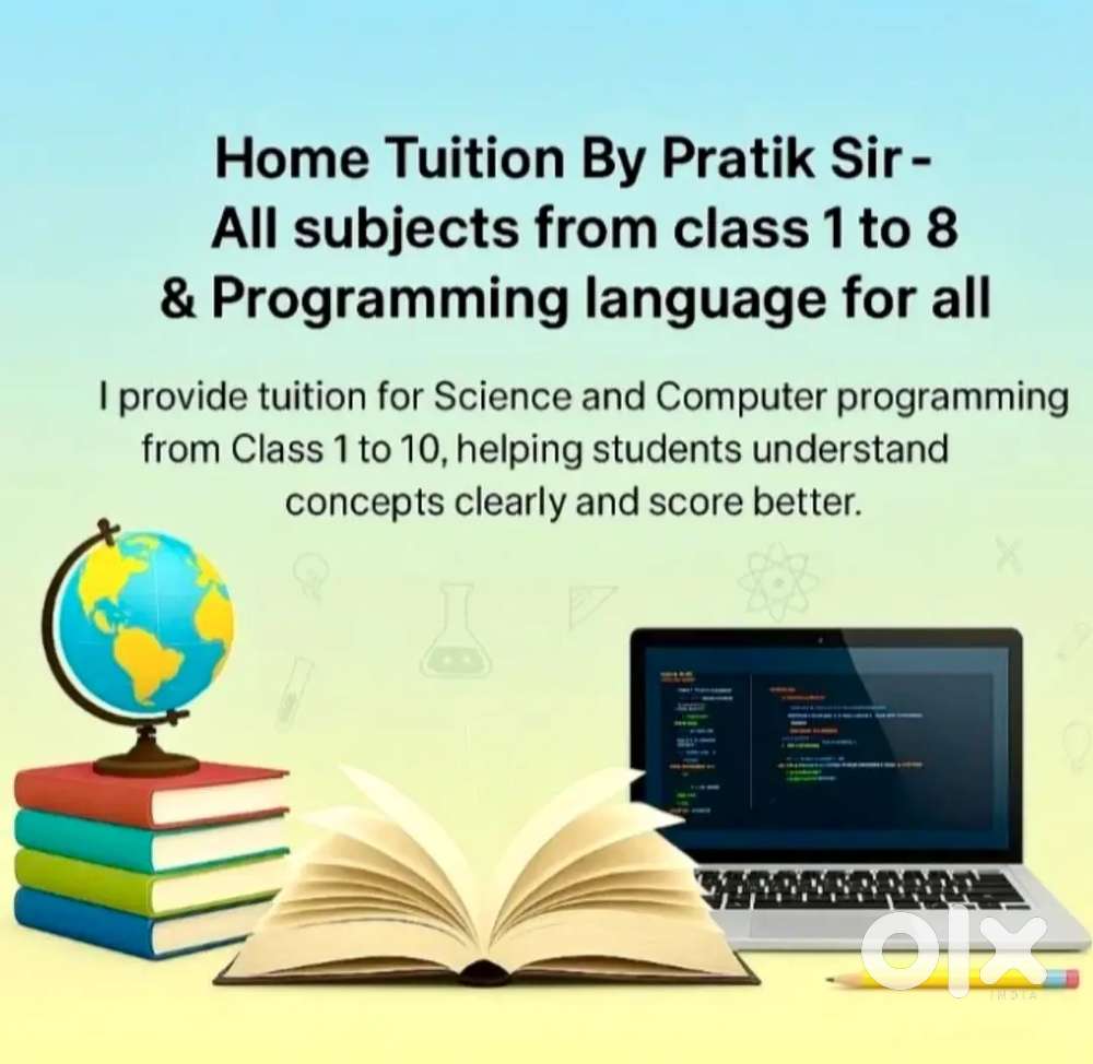 I teach Science and Computer Programming to students of class 1 to 10