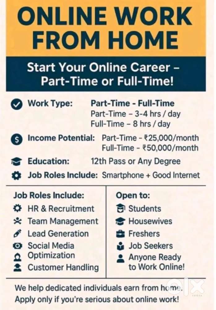 Work from home opportunity