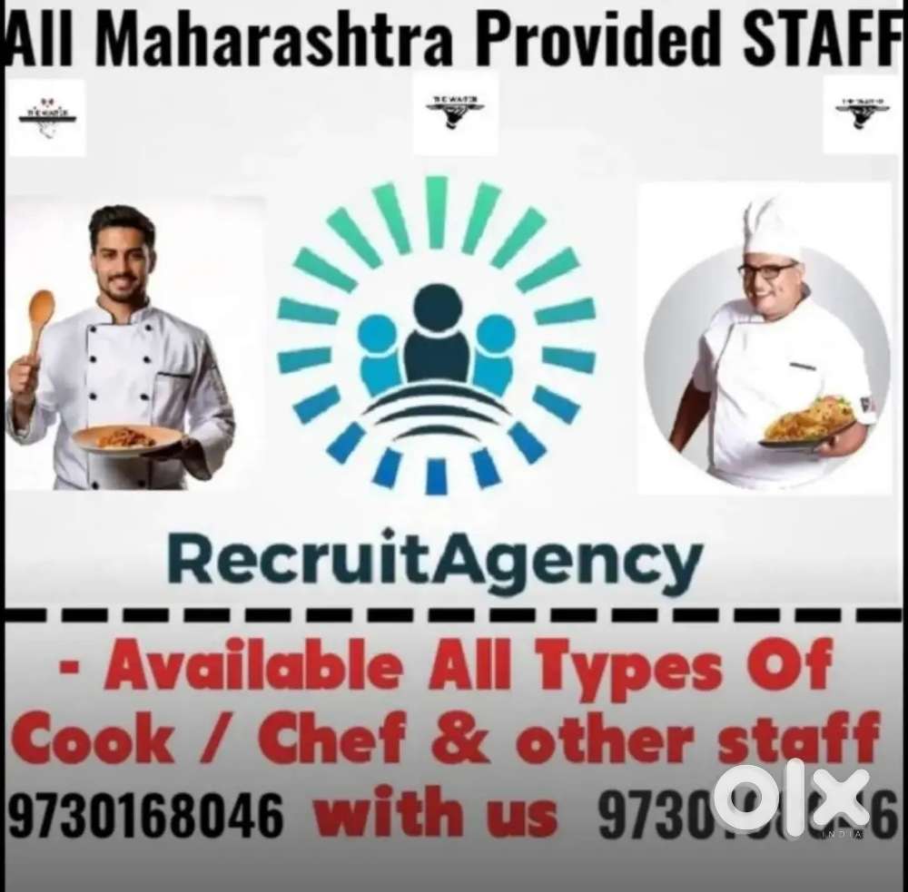 We Provide :- All Types Of Kitchen Chef Cook, Master, All Over Maha.