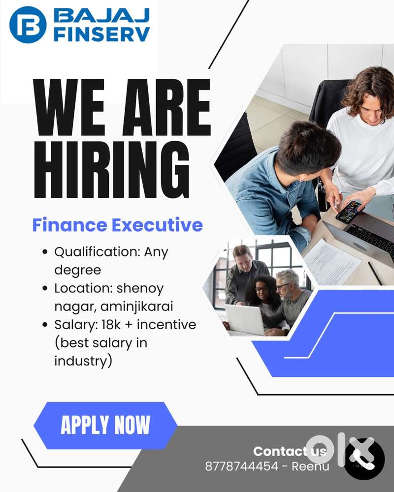 Hiring for finance executive in bajaj finserv