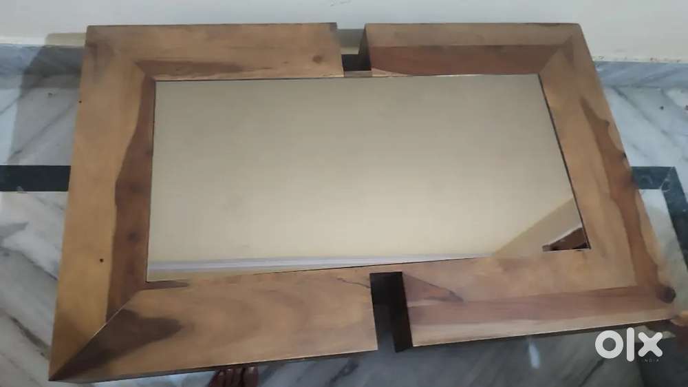 Premium wooden table glass top