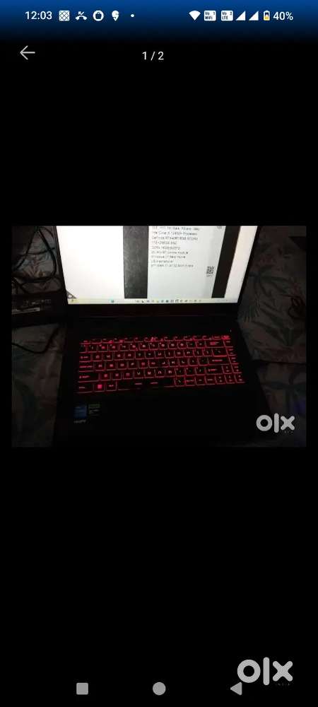 Msi Gaming laptop 12450h , 16gb ram , Rtx 4060