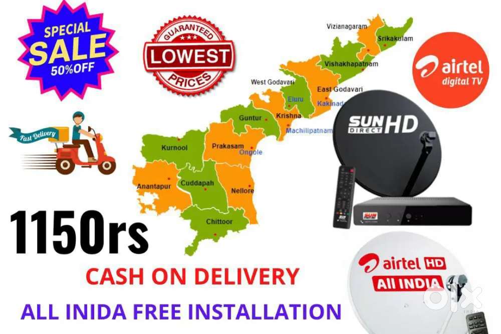 All DTH Available Best Rate Sky DishTV Airtel Videocon D2H Tatá Play