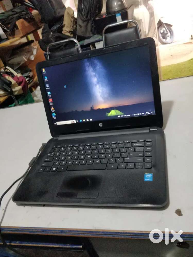 Hp laptop + 8GB RAM + 500GB storage + core i3 5th gen with Windows 10