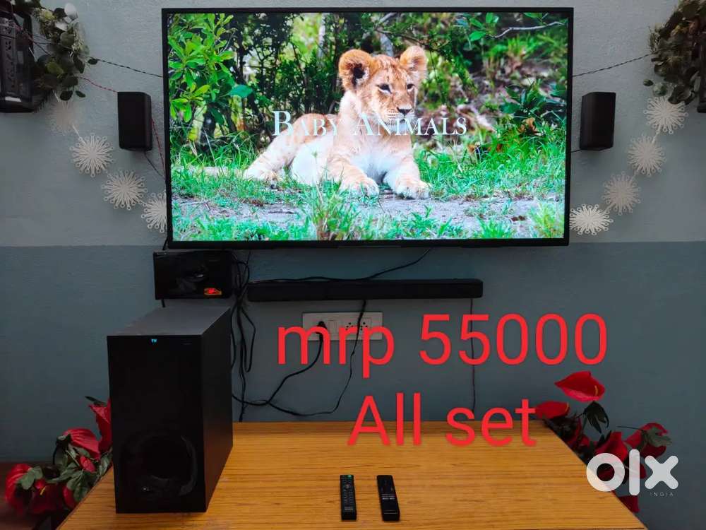 Sony Bravia TV 55 inch and sony home theatre sr 200