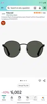 Polaroid Black Sun Glass