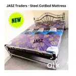 Steel fancy cot bed mattress sales free shipping and best quality...