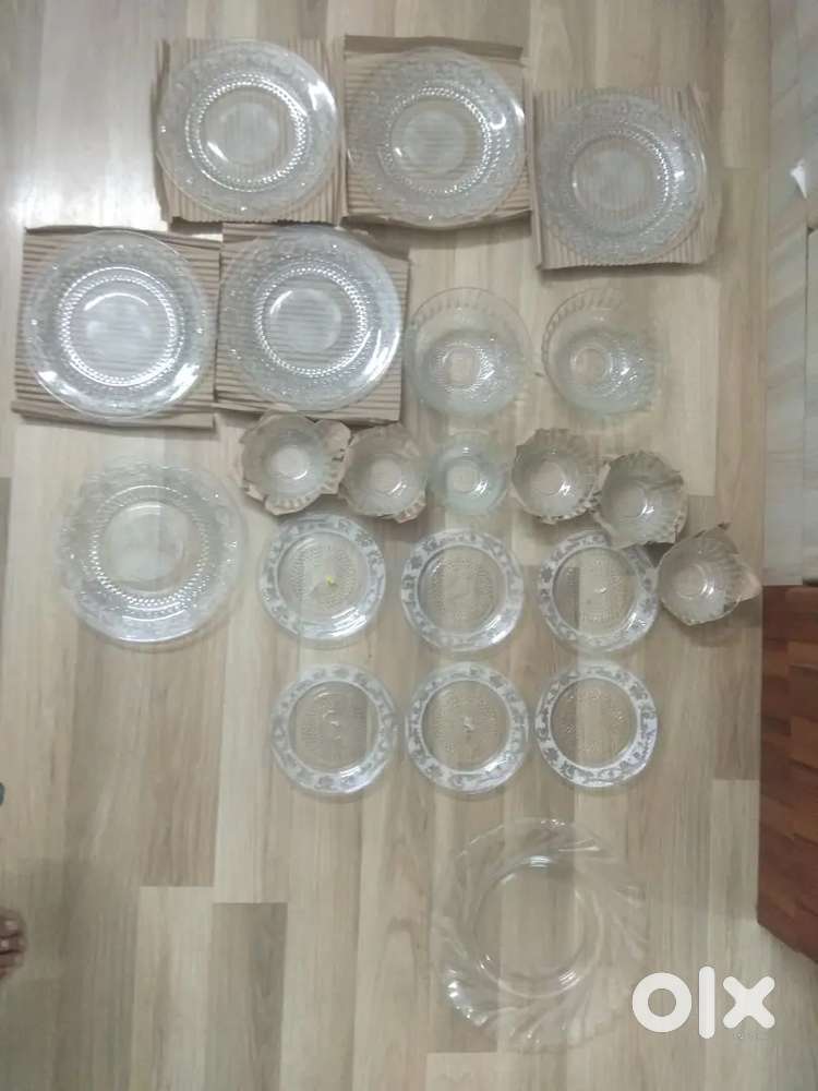 20piece crystal glass dinner set