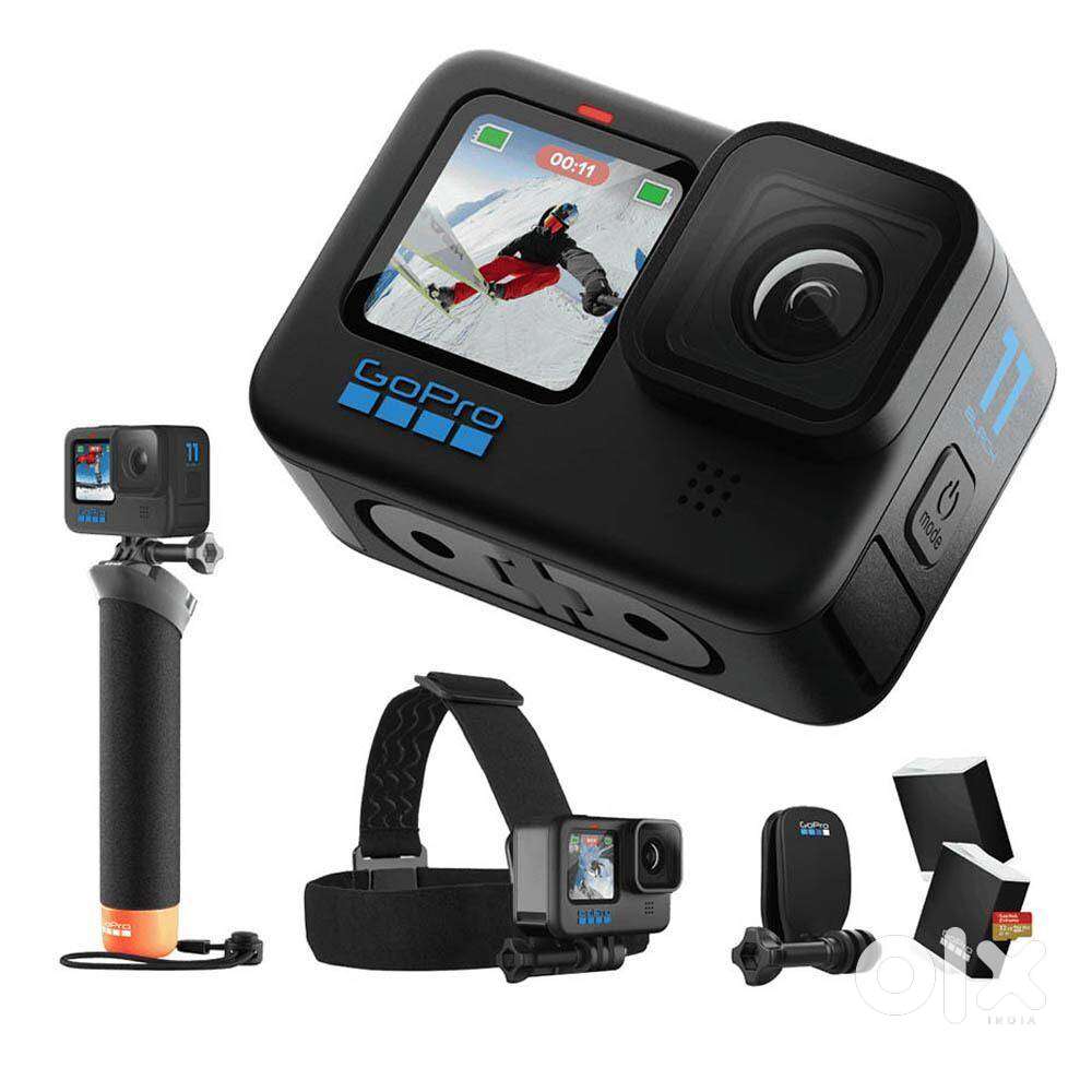 GoPro 11 - WIth Additional Moto-Vlogging Kit for Bikers/Vloggers