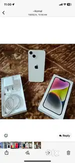 iPhone 14 available 9 months old in good condition wid box