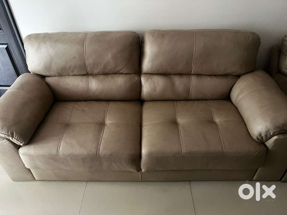 3-seater leatherette sofa