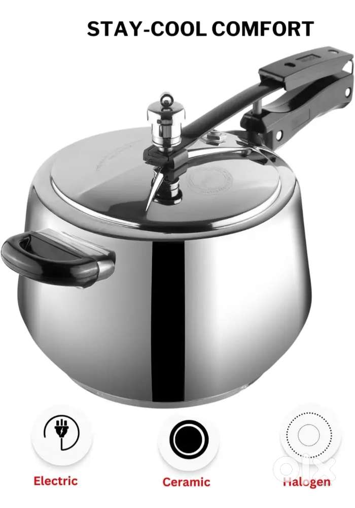 Vinod 5l Stainless Steel Pressure Cooker Brand New,2years Warranty