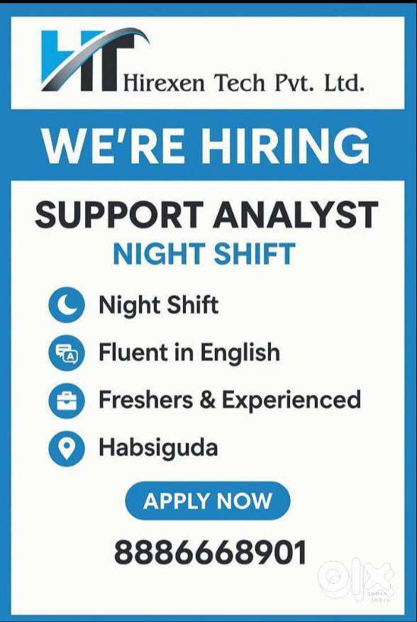 Support analyst Night shift