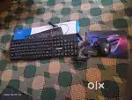 Keyboard +mouse +usb hub+ otg usb to C and B + mouse pad