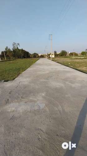 A plot size 1225 sqft front 35 ft  lenth 35 ft 2 side open at 18 ft wide road with in nagar nigam wi...