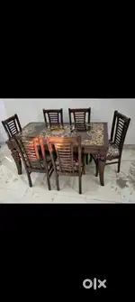 6 chair dining table available in primeum quality