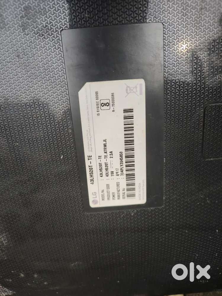 LG 43 not smart small line top side good condition video
