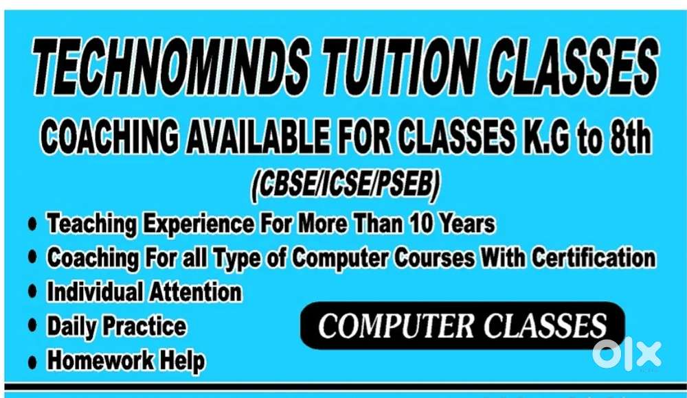 Skills,Computer Certificate ,Classes KG to 10th