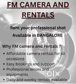 Cameras On Rent in Banashankari 

Camera Rentals in Bangalore
Camera