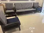 3 + 3 Teak wood sofa lowest price