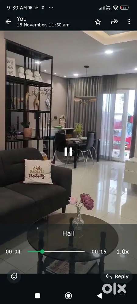 Flat with aesthetically done interiors available for rent