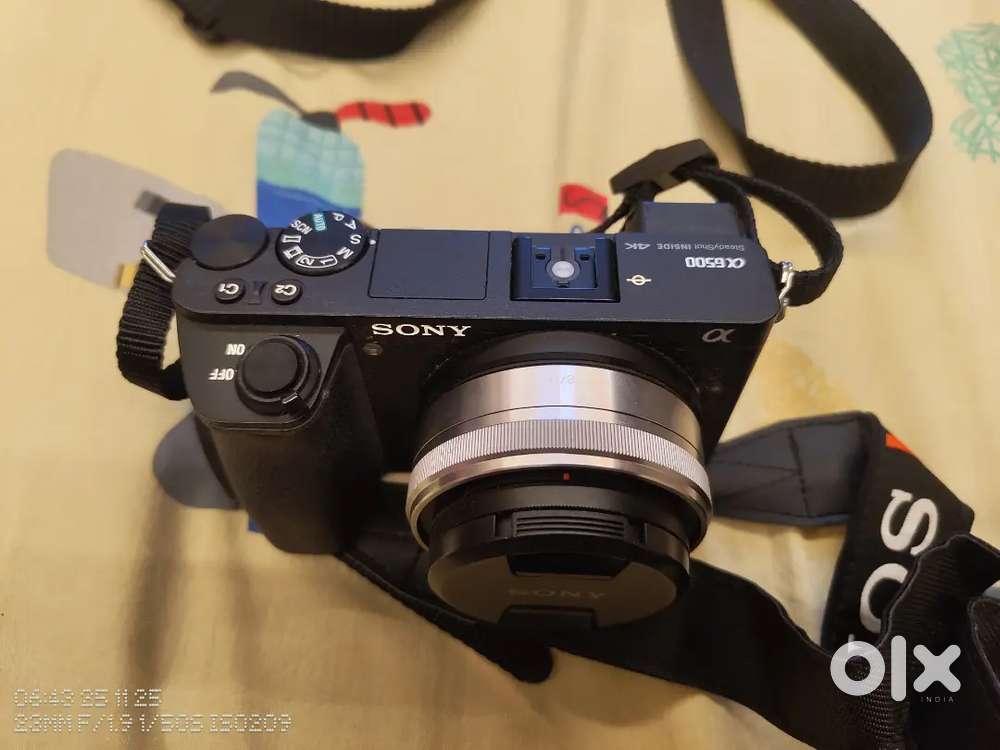 Sony Cam 6500 with Godox Flash light