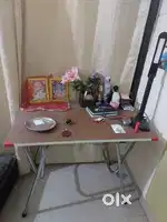 Folding wooden table