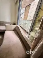 L shape sofa come bed with storage