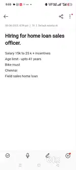 Home loan sales officer