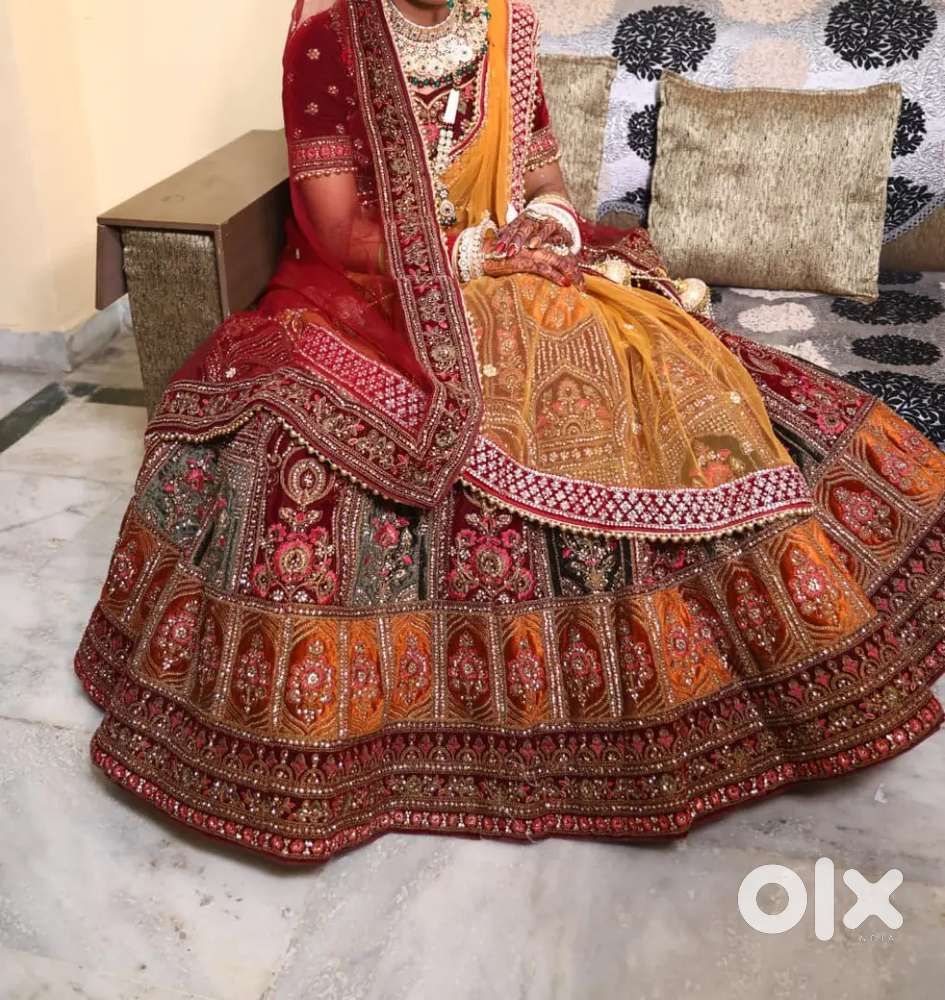 Best combo - New Latest Heavy Bridal Lehenga + Bridal Jewellery set