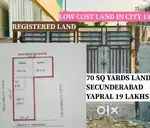 70-Sqr-yrds LAND:-YAPRALLI SECUNDERABAD CITY less cost land