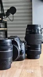 DSLR camera Canon EOS 200D II  EF-S18-55mm EFS 55- 250 mm