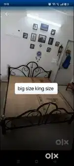 Full new steel bed.. 1month old..king size..