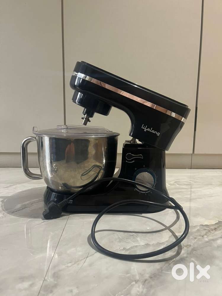 Lifelong 1000W Stand Mixer, 5L Bowl, 8-Speed, Black, with Tools