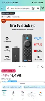 Amazon Fire TV Stick HD, Alexa Voice Remote
