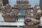 Sofa and glass table, selling