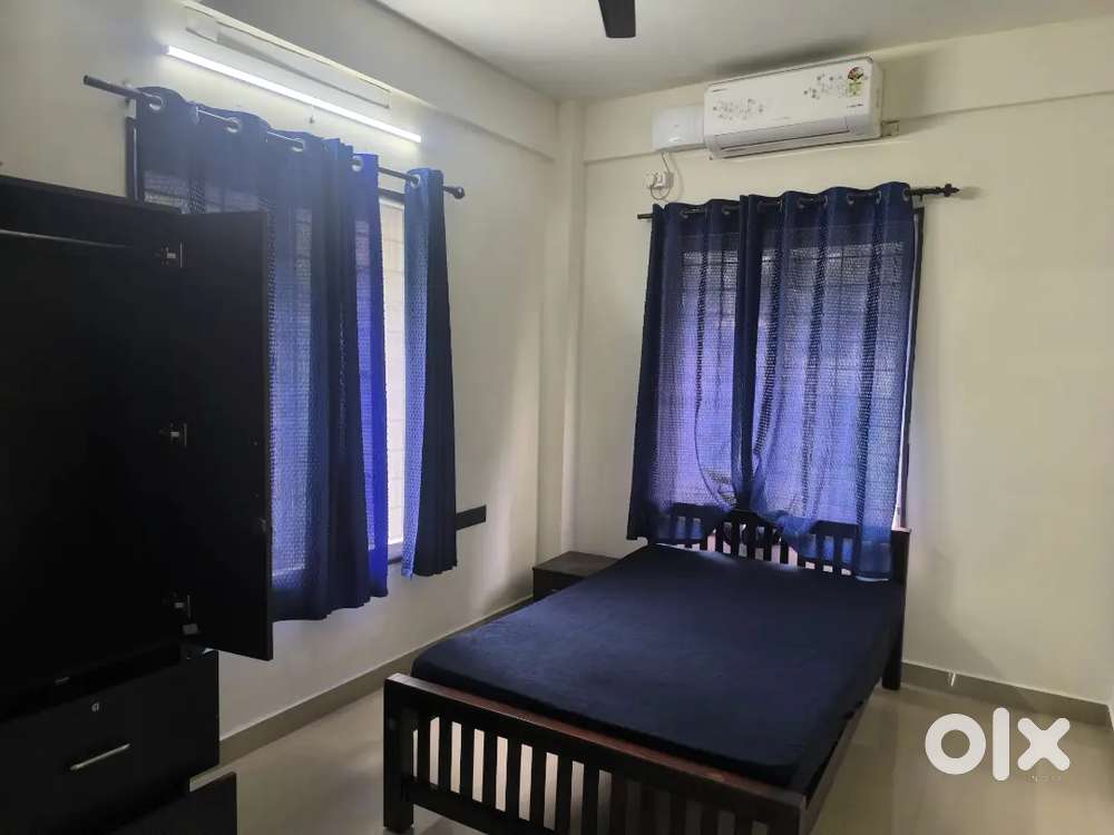 2bhkAc fully furnished flat near railway station kottayam