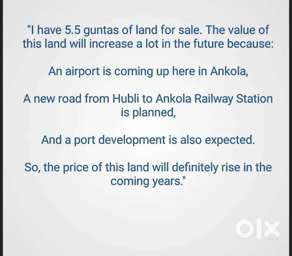 I have 5.5 guntas of land for sale.