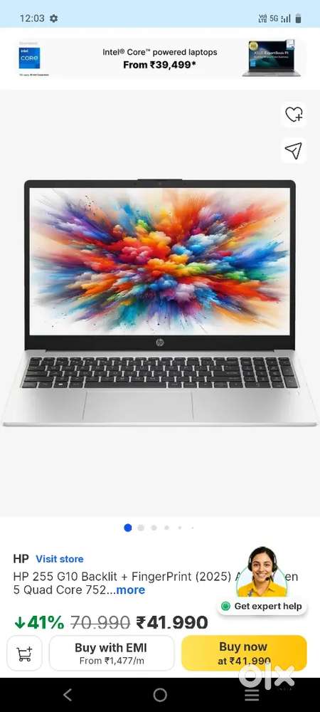 HP 255 g10 laptop new