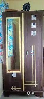 Heavy steel two door wardrobe