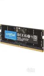 Crucial RAM 16GB DDR5 4800MHz CL40 Laptop Memory CT16G48C40S5 Black