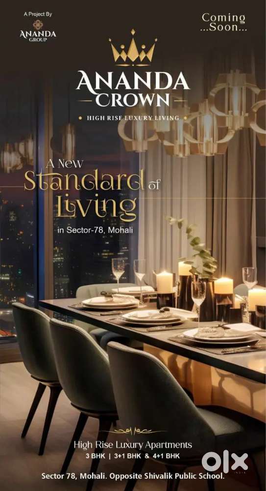 ANANDA CROWN Sec 78 high rise 8400rs/sq ft