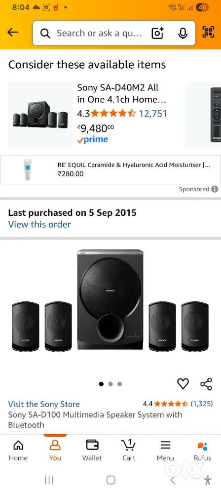 Sony Home theater system