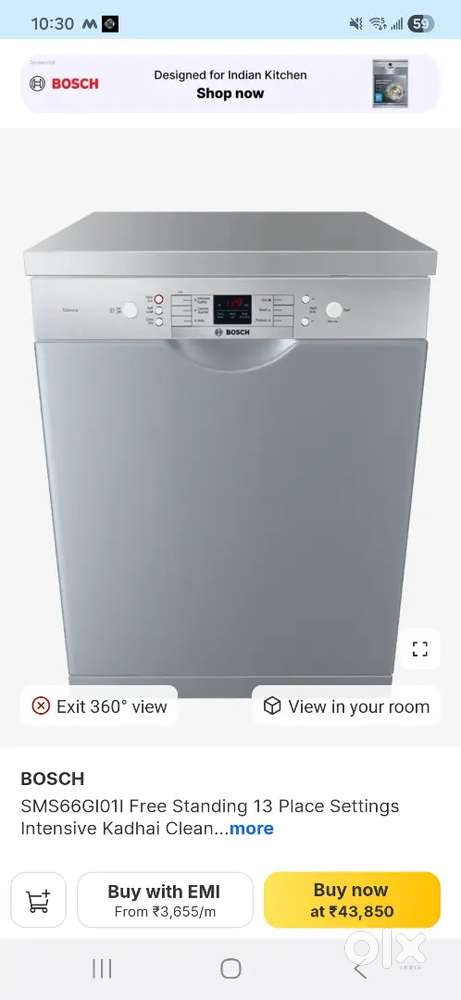 Dishwasher, Bosch SMS66GI0 1I