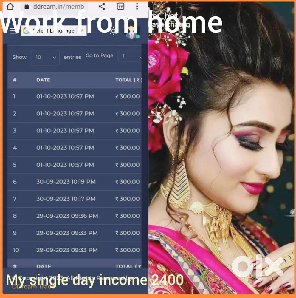 Online business work from home
