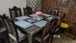 Dining table and Partition+Sofa+TV