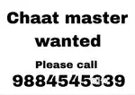 Chaat master and counter sales person