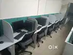 Call center setup with server